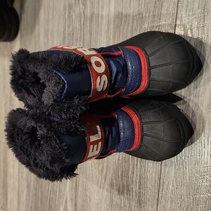 Sorel Kids Boots - Black and Blue